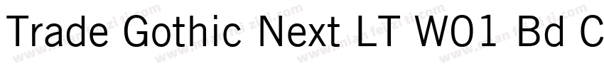 Trade Gothic Next LT W01 Bd Cm字体转换